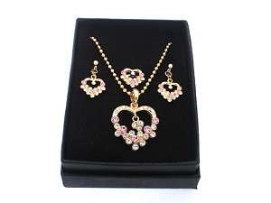 Childrens Jewelry Set Necklace Ring Earrings #K02007  