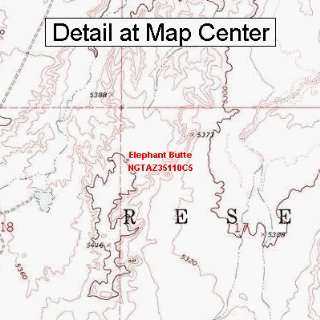  USGS Topographic Quadrangle Map   Elephant Butte, Arizona 