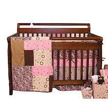 Trend Lab Sweet Safari Pink 4 Piece Crib Bedding Set   Trend Lab 