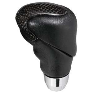   Leather with Real Carbon Fiber Manual Stick Shift Knob Automotive