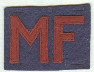   WW 1 US Army Air Service Air Field Military Fireman Patch  