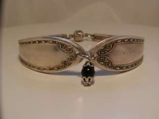   Silver Plated Spoon Bracelet  Antique Magnetic Clasp 5254 Size 7   8
