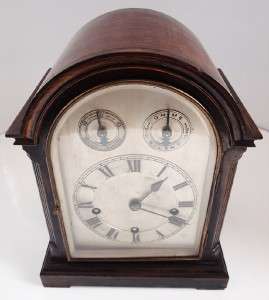   Edwardian Mahogany musical 5 gongs westminster chiming bracket clock