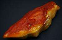Natural raw, polished Baltic amber stone 208,5 grams  