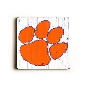 Clemson Tigers Logo Wood Sign 18x18:  Sports & Outdoors