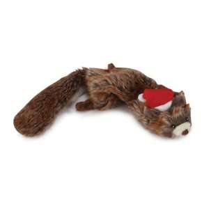   : Zanies Plush Holiday Unstuffies Dog Toy, Red Squirrel: Pet Supplies