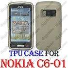 3PCS Hard Mesh Case Cover Film for Nokia C6 00