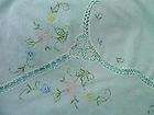   72x108 net 62x102 oblong embroidery hand crochet lace tablecloth