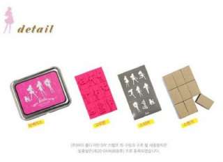 Korean Stationery Lovely DIY Stamp Set   Glam Barbie  