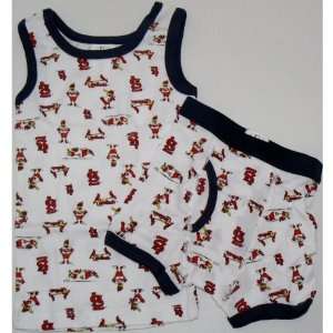   Licensed St. Louis Cardinals Boys Tank and Boxer Brief Set Size 2T 3T