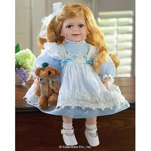  Pinafore Collectible Porcelain Doll 