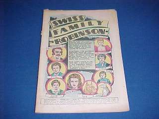 SWISS FAMILY ROBINSON #42 FIRST PRINT COMIC BOOK 1947  
