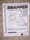 1994 Snapper Power Lawn Tractor Series 2 Parts Manual F