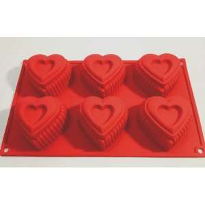   Cavity Silicone HEARTS Mold/ Soap making mold: Arts, Crafts & Sewing