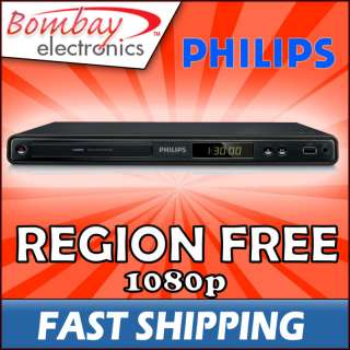 Philips DVP3560 Multi Region Free 1080p DVD Player USB 609585191204 