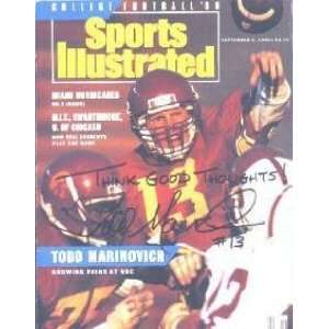  Todd Marinovich Autographed Sports Illustrated Magazine 
