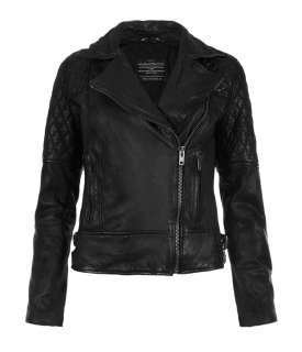 Walker Leather Biker Jacket, Women, Leather, AllSaints Spitalfields