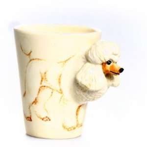  Poodle 3D Ceramic Mug   White