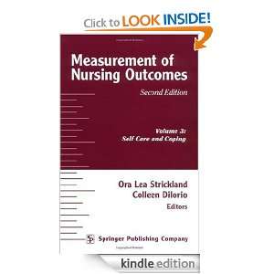 Measurement of Nursing Outcomes, 2nd Edition, Volume 3: Self Care and 