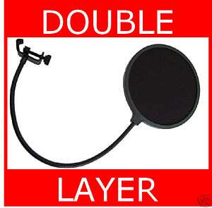 Studio twin double layer microphone pop filter #1A  