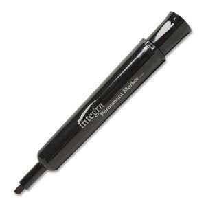 Integra Permanent Chisel Marker,Marker Point Style Chisel   Ink Color 