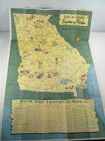 1940s Georgia State Parks Map  
