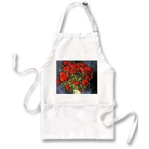 Vase with Red Poppies By Vincent Van Gogh Apron 