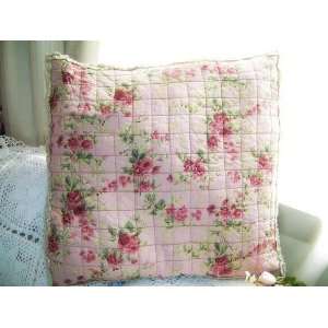  Victorian Frilly Edge Quilted Linen cushion cover