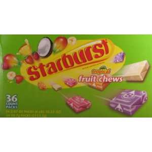  Starburst Tropical Fruit Chews 36CT Box Toys & Games
