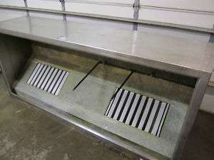 Restaurant 8 Foot Grease Exhaust Hood With Return Air  