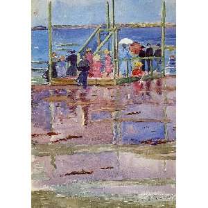   at Low Tide Revere Beach, by Prendergast Maurice