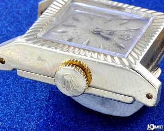 Rare Square 18K Ladies Rolex Watch Ref 8790 Circa 1953  