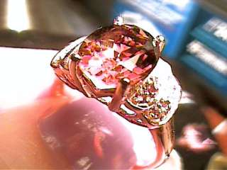   IMPERIAL TOPAZ 7 sapphire SILVER 18K rose pink GOLD sterling  