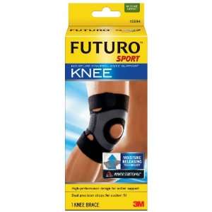 Futuro Sport Moisture Control Knee Support, Medium (15.0 to 17.0 Inch 