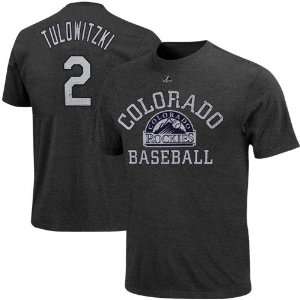   Tulowitzki Colorado Rockies Market Value Player T Shirt   Charcoal