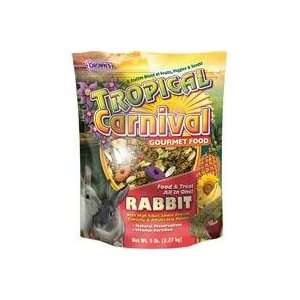 3 PACK TROPICAL CARNIVAL RABBIT FOOD, Size: 5 POUND 