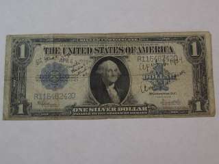 1923 $1 (One Dollar) U.S. SILVER CERTIFICATE, 242D  