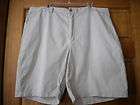 Van Heusen Mens Size 42 Khaki Cotton Flat Front Shorts