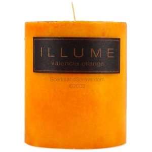  Valencia Orange ILLUME 3x3 Pillar Candle