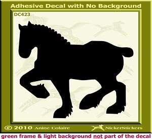 Heavy Draft Horse Auto Window Trailer Decal Sticker 423  