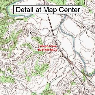  USGS Topographic Quadrangle Map   College Grove, Tennessee 