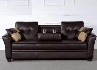 One New Storage Cup Holder Futon Sofa Bed,#BM S16  