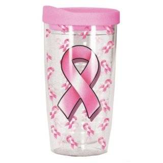   Pink Ribbon 16 Ounce Insulated Tumbler   Great for Hot or Cold