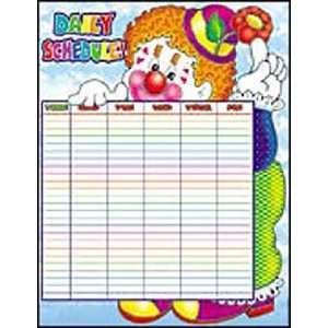 Chart  Clown Schedule Toys & Games