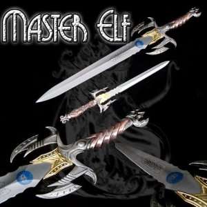  2 Fantasy Dual Twin Elven Sword Master Elf Dagger Set 