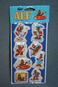 Alf Puffy Stick Ons Stickers Russ Vintage 1987   NEW  