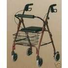 Unknown Medline Deluxe Folding Rollator with Basket and Padded Seat 