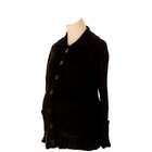 Lilo Maternity Button Down Cardigan Sweater Black XL
