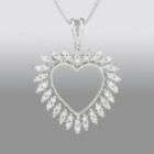 Sterling Silver Diamond Love Pendant  