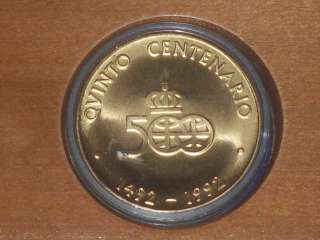 500 QUINCENTENNIAL 1492 1992 (4 COIN SET) IN ORIGINAL BOX with COA 